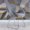 Domas Chrome Transmission Leg Waiting Chair (PATARA 17)