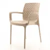 Tuscany Rattan Chair with Arms Cream