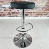 Loki Bar Chair with Chrome Tray Legs (Matte Green Leather)