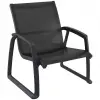 Skay Rattan Chair with Arms Black