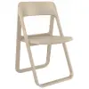 Fette Folding PP Chair Sand Grey