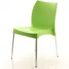 Crey Plastic Chair with Aluminum Legs Green
