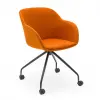 Shell Upholstered Task Chair Orange