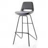 Rasko Eiffel black legged bar chair 75 h (Leather 15)