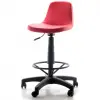 Gabriel Plastic Leg Bar Chair (Leather 16)