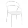 Milass Armless PP Chair White