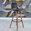 Rasko Fixed Leg Bar Chair (Dark Grey Fabric)