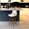Rasko Fixed Leg Bar Chair (Puffy Fabric)