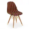 Eos Metal Gold Plated Wooden Chair 03