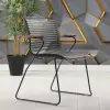 Emery Metal Leg Waiting Chair (Grey)