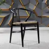 Zamora Wicker Chair with Metal Legs