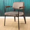 Purple Metal Arm Chair