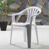 Palmiye plastic chair white