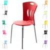 Stella plastic chair red